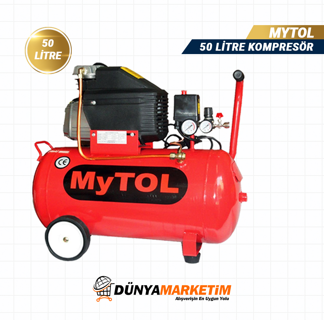 Mytol 2 Hp 50 Litre Yağli Hava Kompresörü